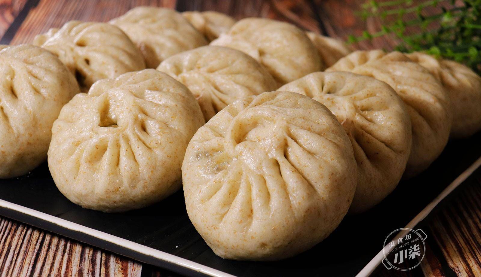 原创这才是全麦包子最好吃做法连吃3天都不够好吃营养高不拉嗓子