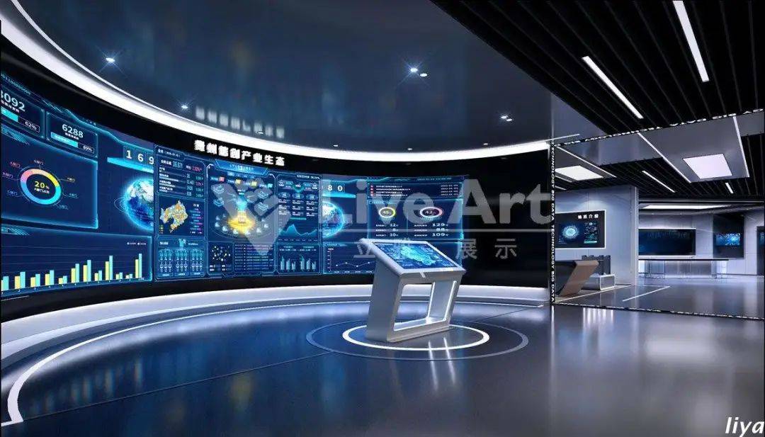 大数据展厅诠释全数字化智慧展示中心