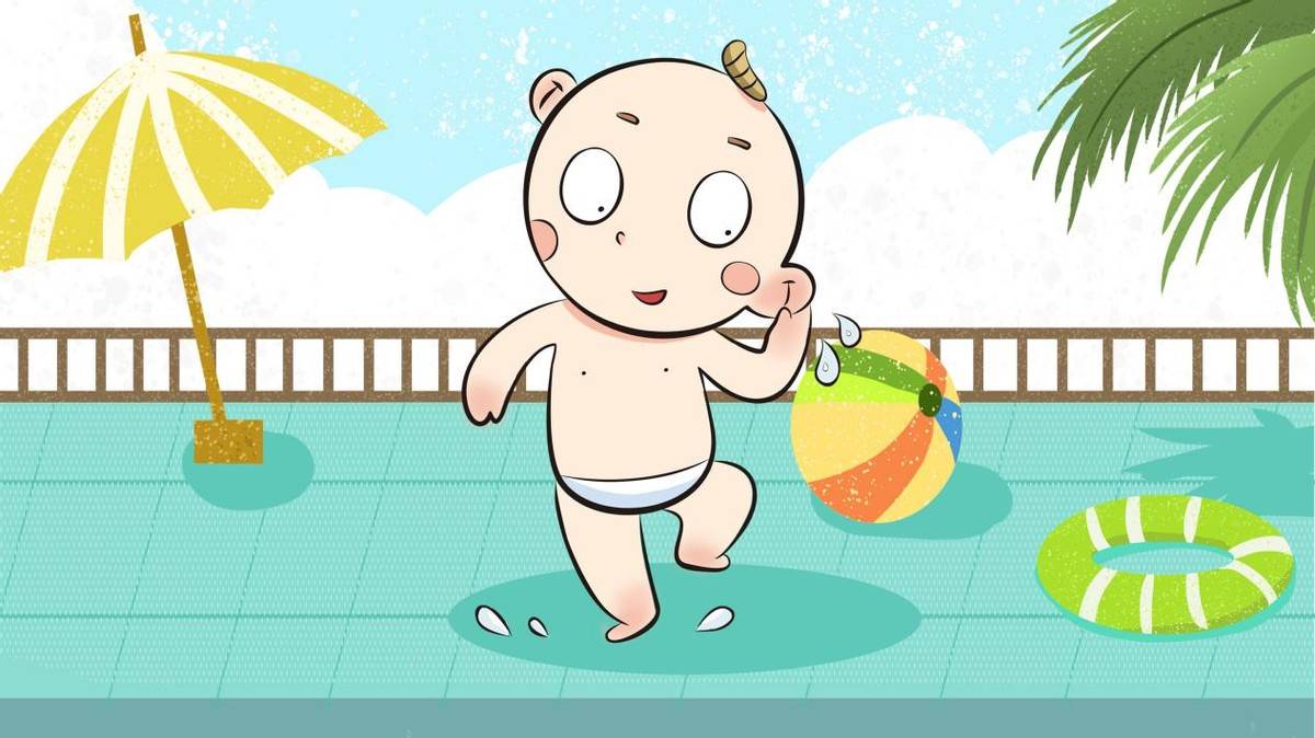 4,游泳时耳朵进水了,上岸后将头偏向进水的一侧,再把耳朵轻轻往后上方