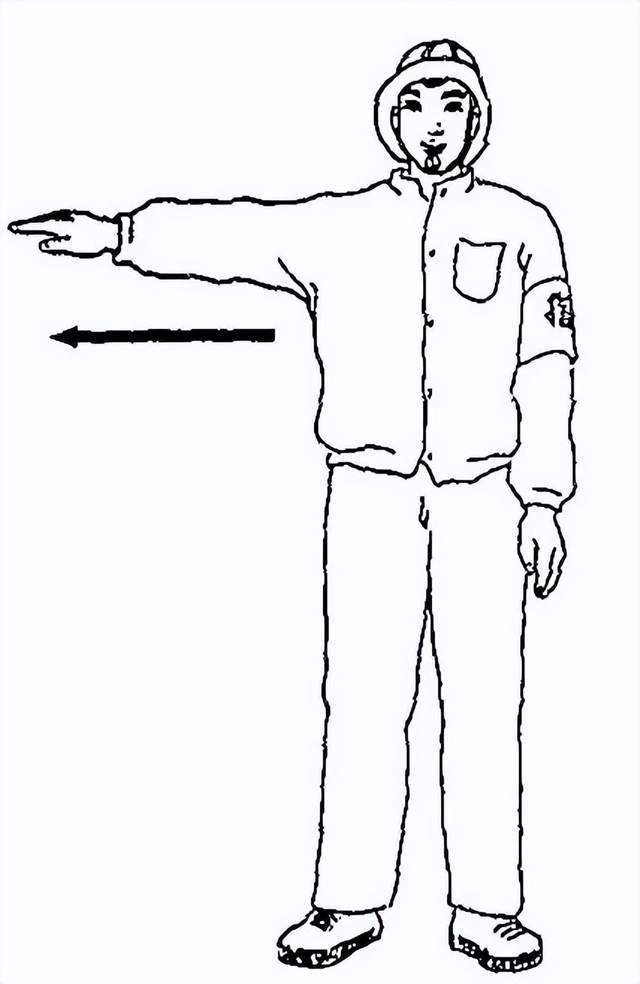 起重机手势信号作业指挥_手心_吊钩_五指