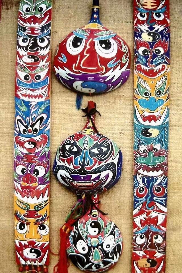 民间工艺代代传,走近福海街道非遗艺术"瓢画"_陆光才_作品_中华民族