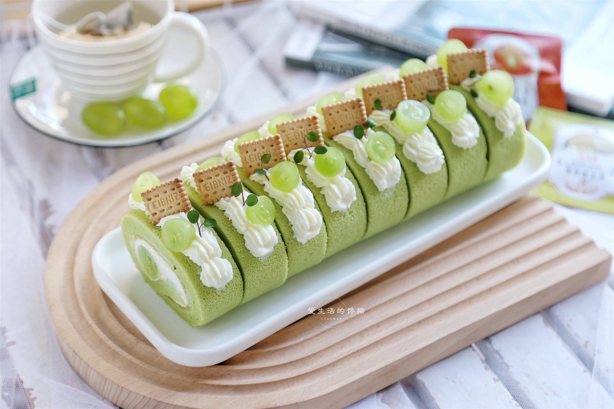 这个蛋糕卷,我可以吃到80岁!入口即化,超香软_青提_桂花_蛋白