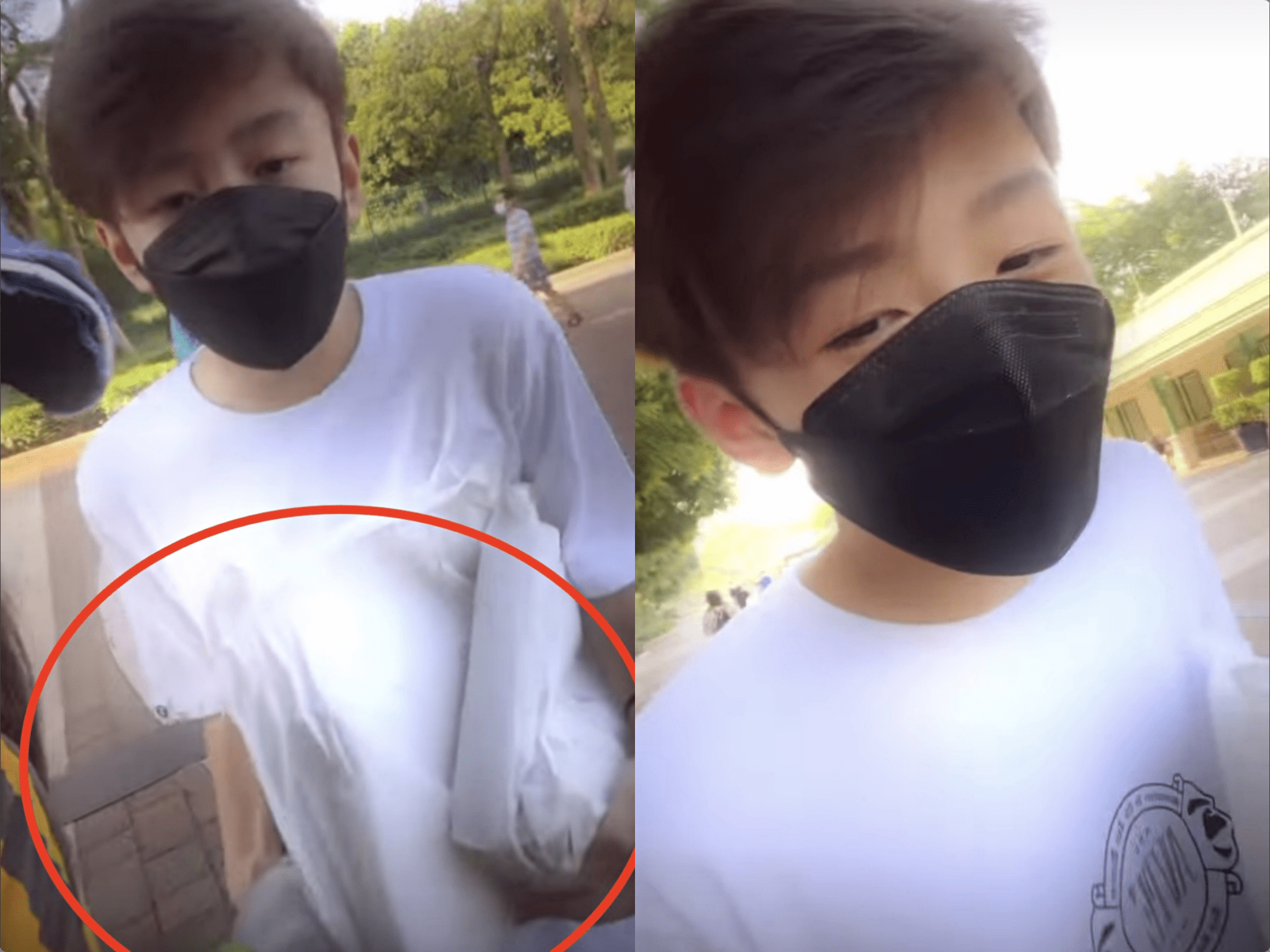 张柏芝带次子外出,让小Q拎所有物品不溺爱