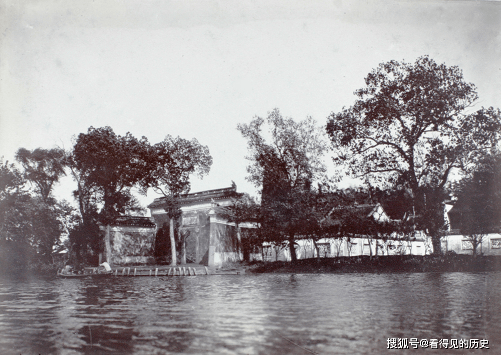 老照片民国初年的杭州西湖美丽的风景