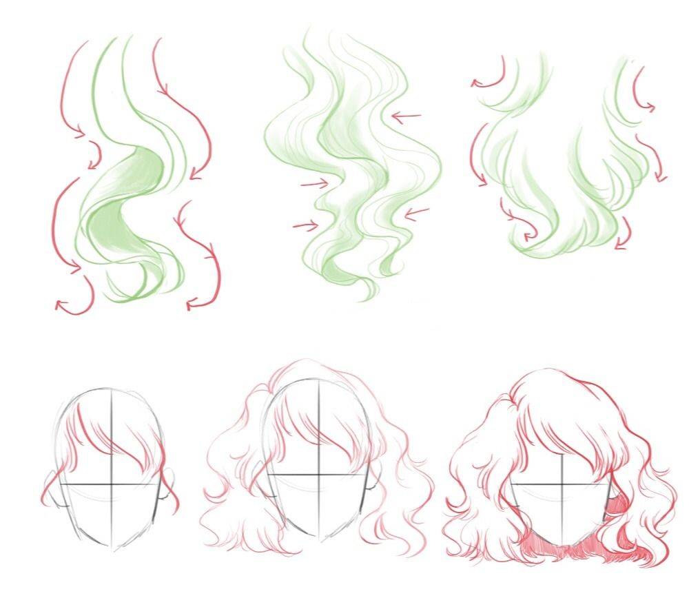 动漫蓬松的发型怎么画教你绘制蓬松卷发的画法教程