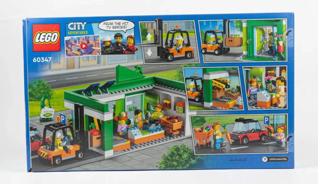 乐高城市系列60347兴隆杂货店测评_零件_套装_叉车