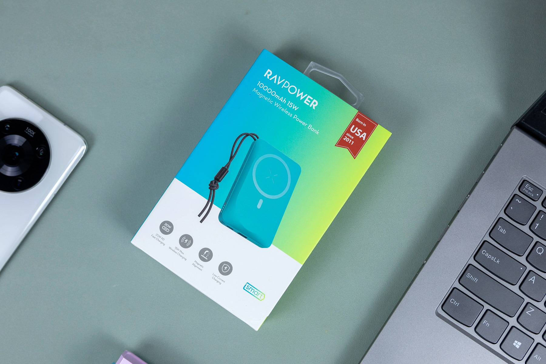 有颜值,大容量,RAVPOWER磁吸无线充电宝评测