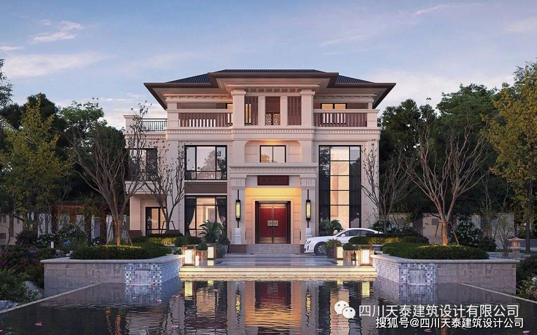 贵州安顺三层豪华别墅建房设计图纸安顺农村自建乡村豪宅建房图