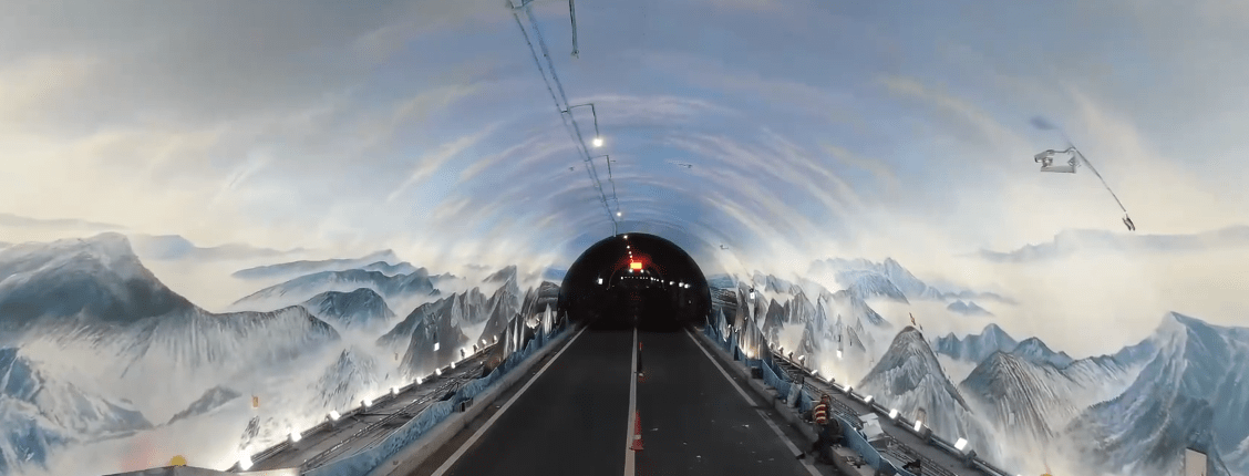 重庆造了全国首条4D景观高速隧道：开车能“穿越”一年四季