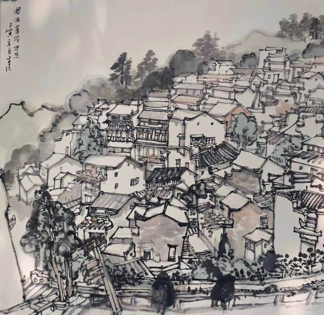 江南田园山水画——南田堂工作室课题班"学员婺源写生习作选(一)_王林