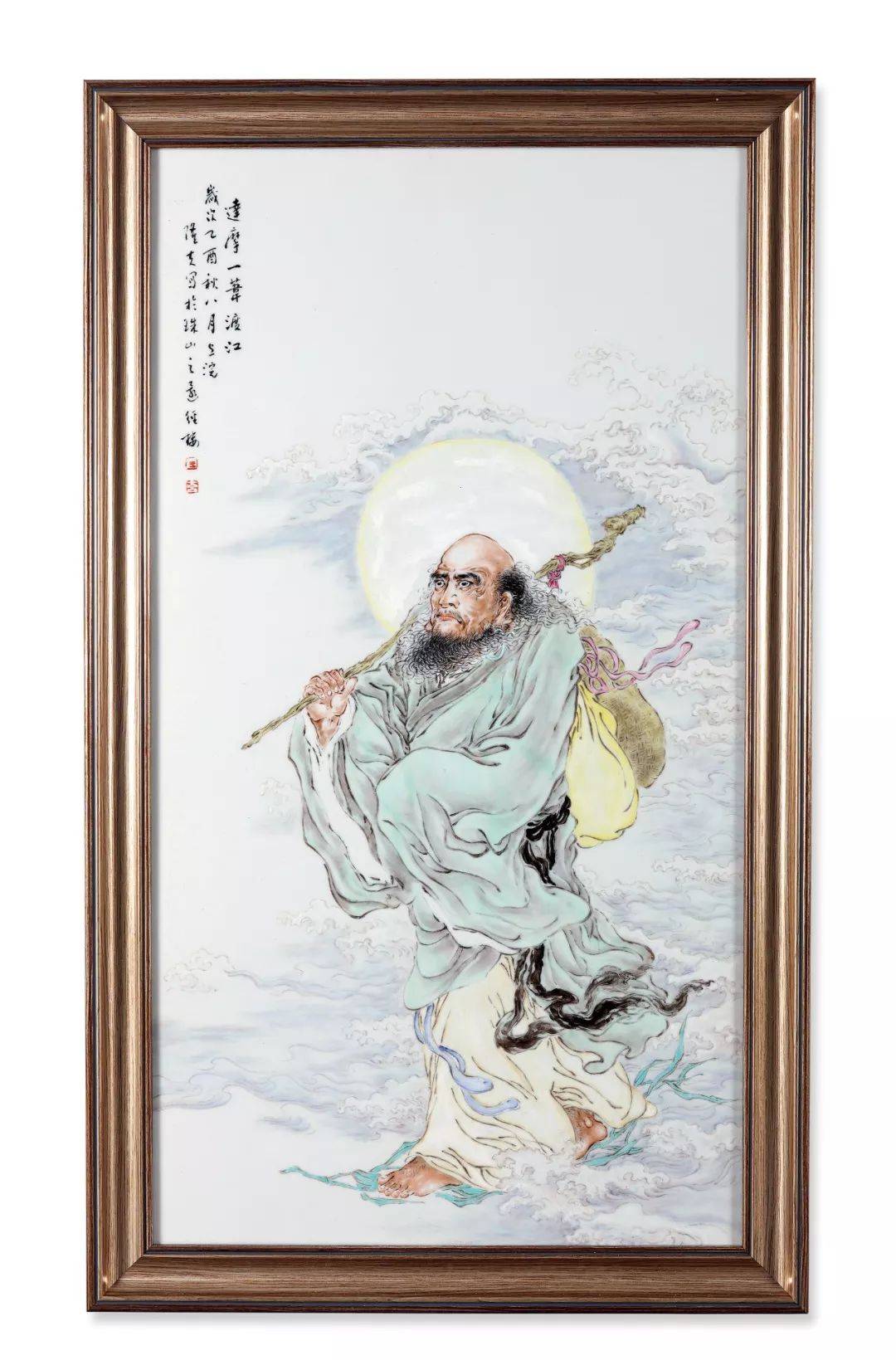 王隆夫人物瓷板画价格值多少钱?_达摩_工艺美术_笔下