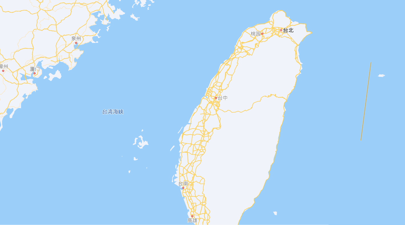 台湾海峡地图 两端图片