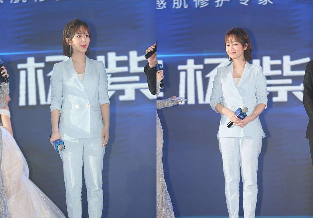 杨紫虽然年纪小长得也年轻,但穿着有点过于时尚,不过看着挺美的