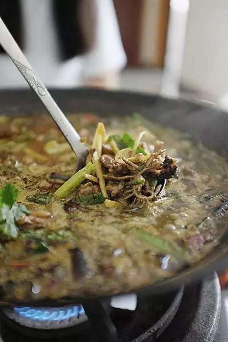 羊瘪汤是百色市西林县的特色美食,被誉为百草汤,也是广西地区的一道