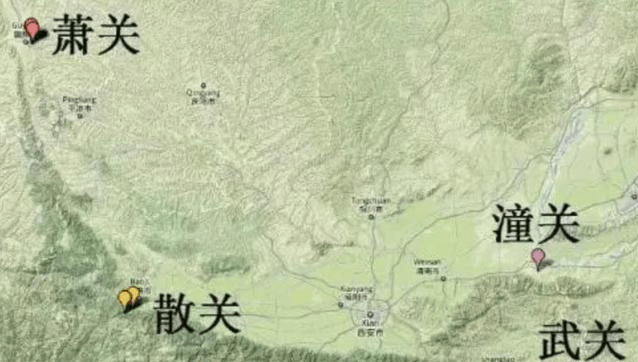 “关隘”萧关应在宁夏固原附近，但具体位置并未确定