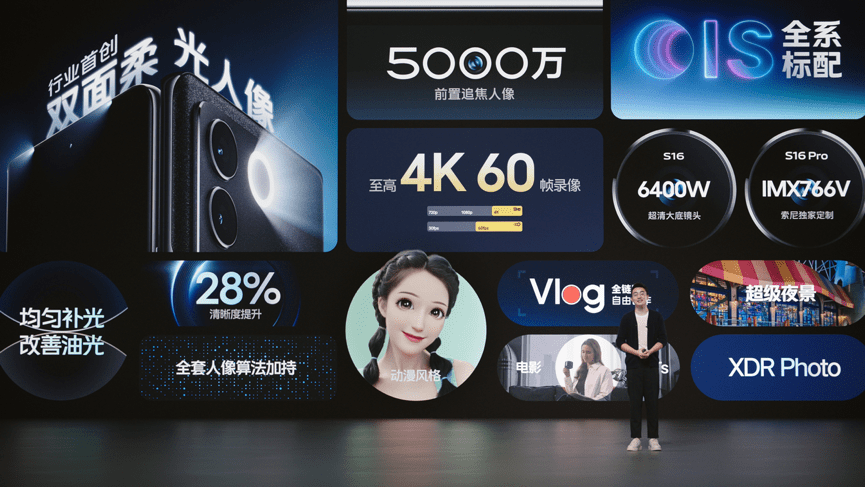 行业OIS光学防抖普及者 vivo S16系列标准版Pro全都有-锋巢网