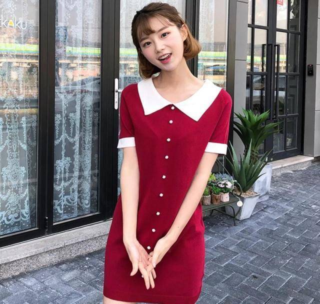 圆肩宽肩的女生看过来,夏日穿这"4种"领口的连衣裙超修身_气质_颜色