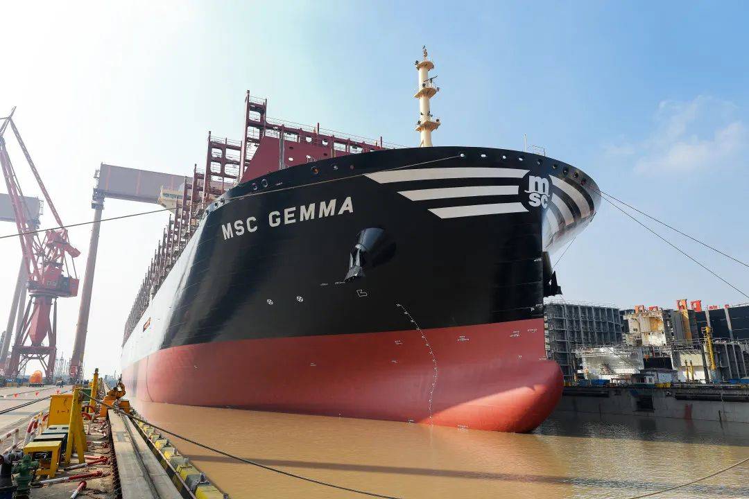 msc新巨型24100 teu集装箱船顺利出坞!_造船_公司_标准