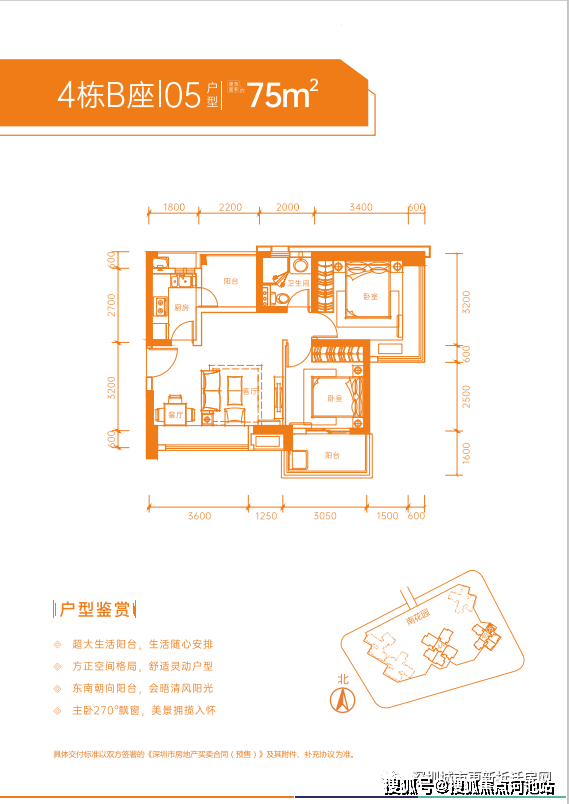 项目户型图兆邦基碧湖春天视频解说【主推产品】约75-110 2-4房【总