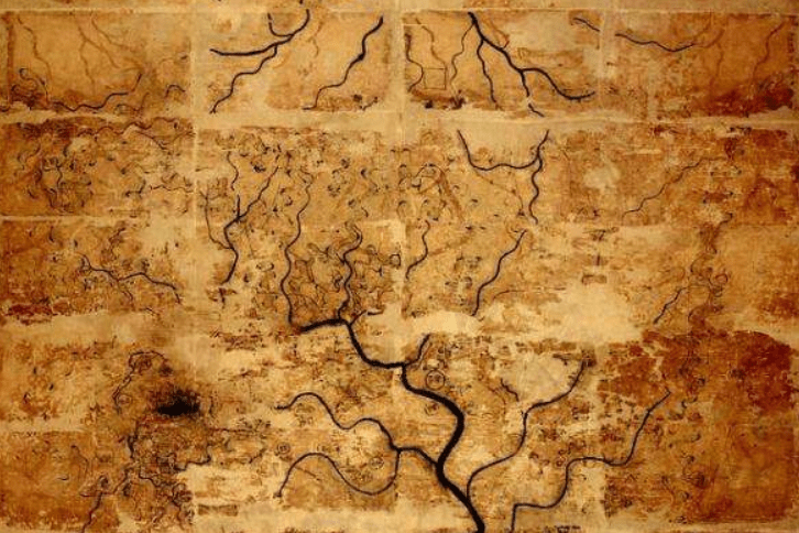 “哥伦布”2006年一张神秘中国古代地图展出，图中内容引西方媒体高度关注