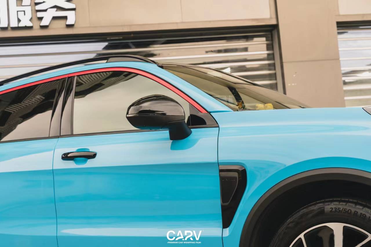 领克01卡孚改色膜白金水晶冰淇淋蓝,夏日冰淇淋蓝_搜狐汽车_搜狐网