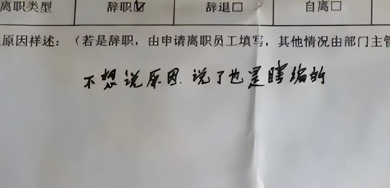 辞职信走红图片