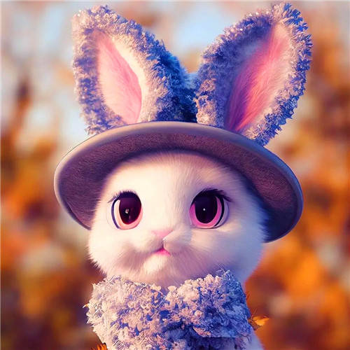 可爱兔子微信头像图片
