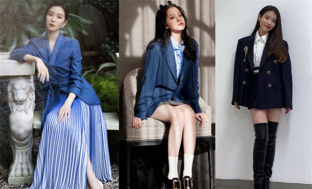 迪丽热巴直播太飒了,穿西装裙证腿长脚踩电视机,168雪白"电线腿"抢镜