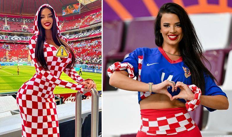 穿热火球衣,极品细腰,身材不输金卡戴珊_伊万娜_看台_克罗地亚