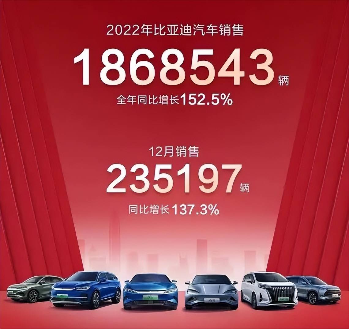 逆势上扬，技术为王，比亚迪2022年销量超186万台_搜狐网