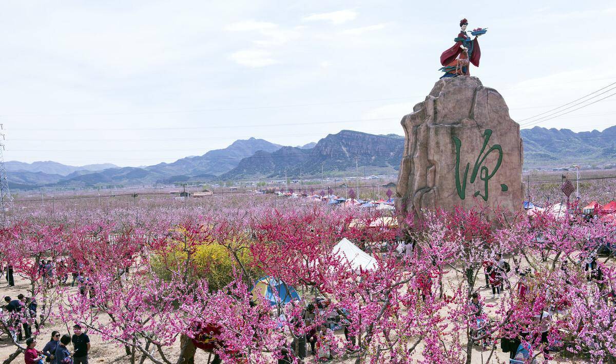 北京平谷桃花海图片图片