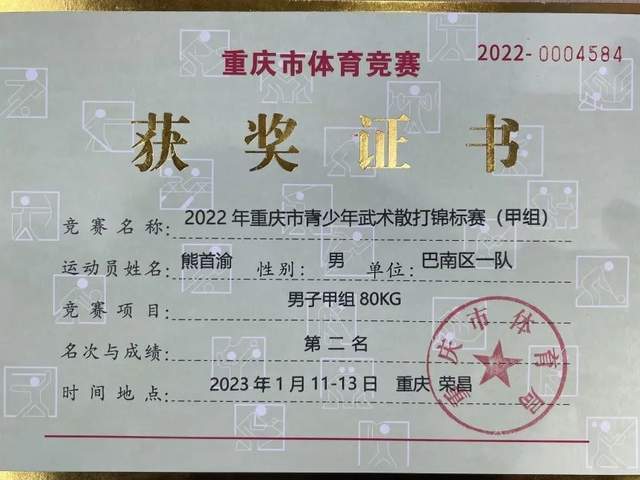 我校学子在市武术散打比赛中斩获亚军_训练_重庆市_体育馆