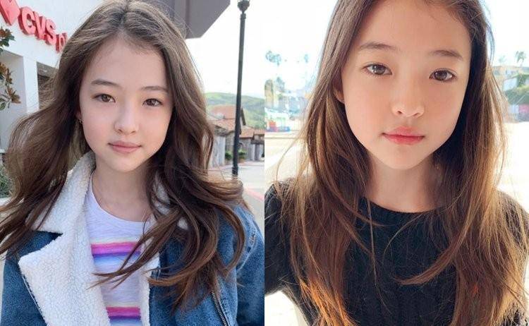 韩最美混血童模ella gross13岁了_label_black_the