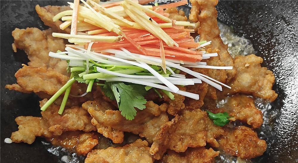 年夜饭菜教你制作"老式锅包肉"正宗做法,外焦里嫩,酸甜可口_肉片_道菜