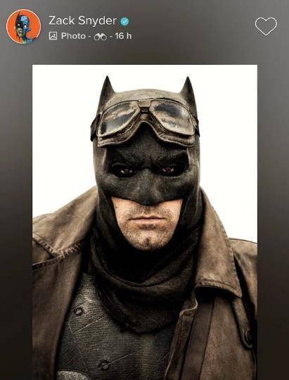 dc《正义联盟》扎导分享,本·阿弗莱克"蝙蝠侠"未被公开的照片_扎克