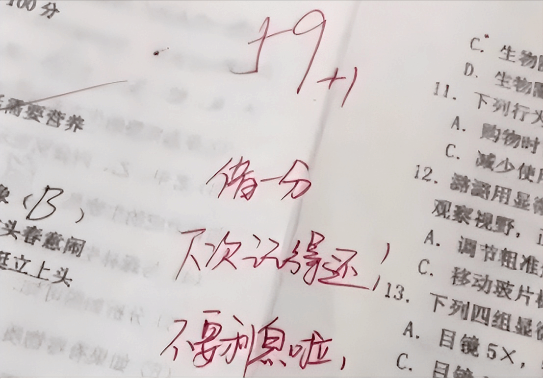 年轻教师的试卷"评语"火了,暖心中透着些小调皮,很难让人不爱_教学