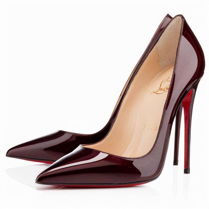 CHRISTIAN LOUBOUTIN SO KATE酒红色高跟鞋_手机搜狐网