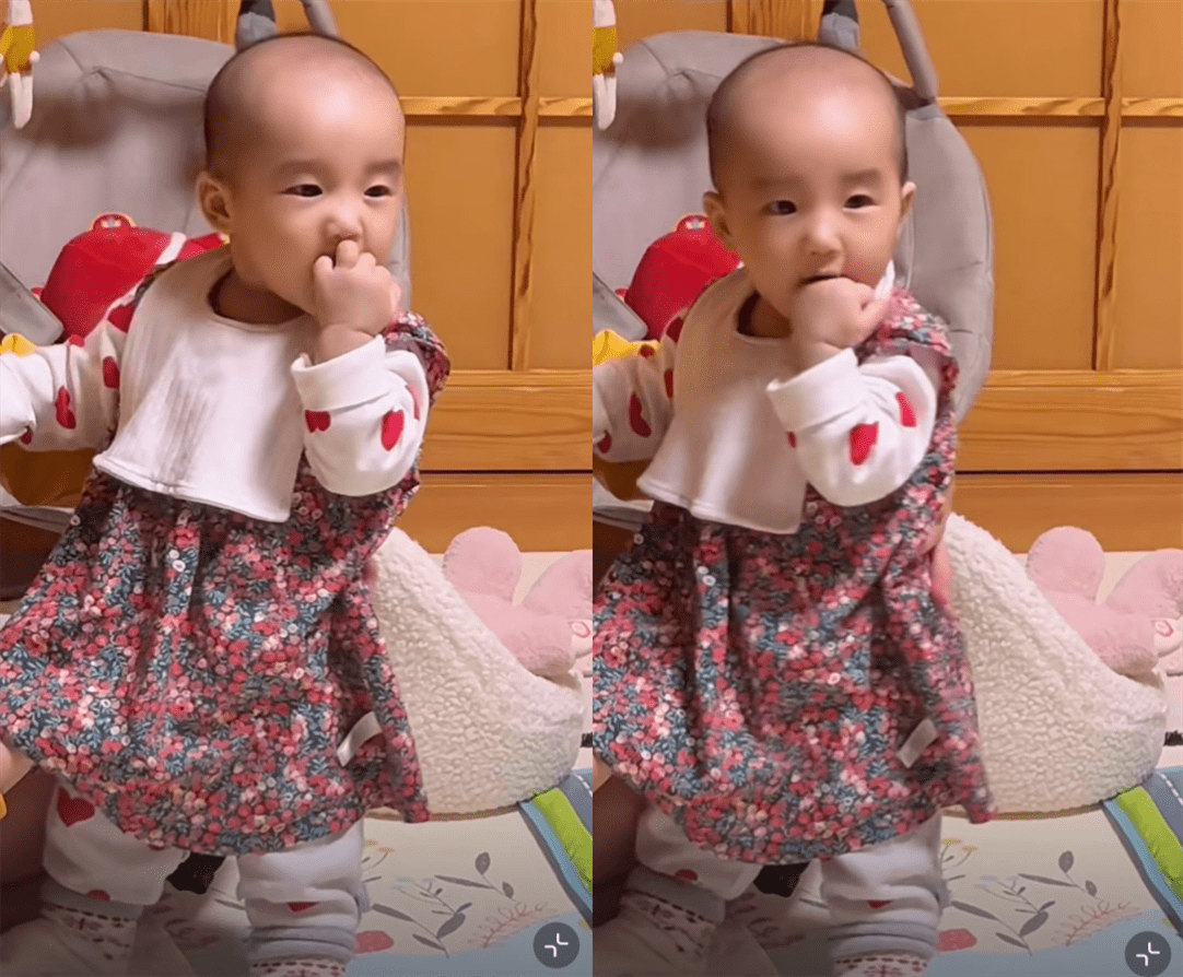 瞬间吸引到众网民前来围观,不少粉丝留言称"好温馨的一家人,小宝贝真