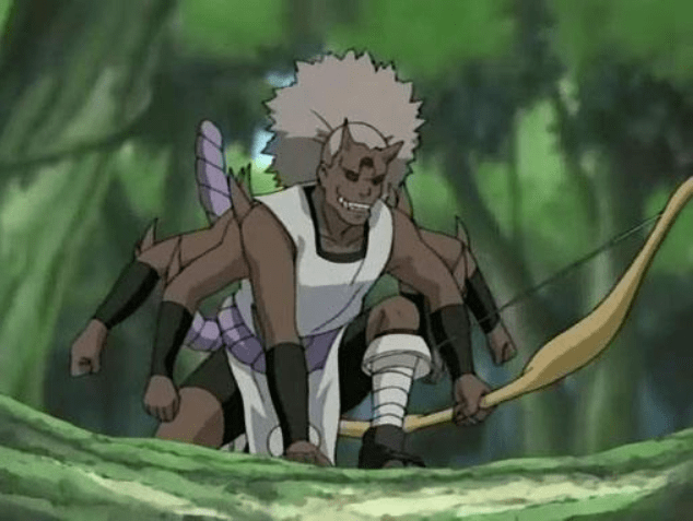 音忍五人众都曾使用过咒印之力,他们都变成了不同的动物,比如鬼童丸就