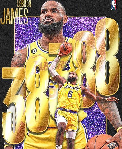 见证伟大！詹姆斯超越贾巴尔成为NBA历史得分王 38388分！