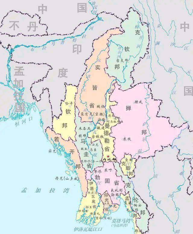 在緬甸的官方行政區劃裡,面積約為3萬平方公里的佤邦地區屬於撣邦.