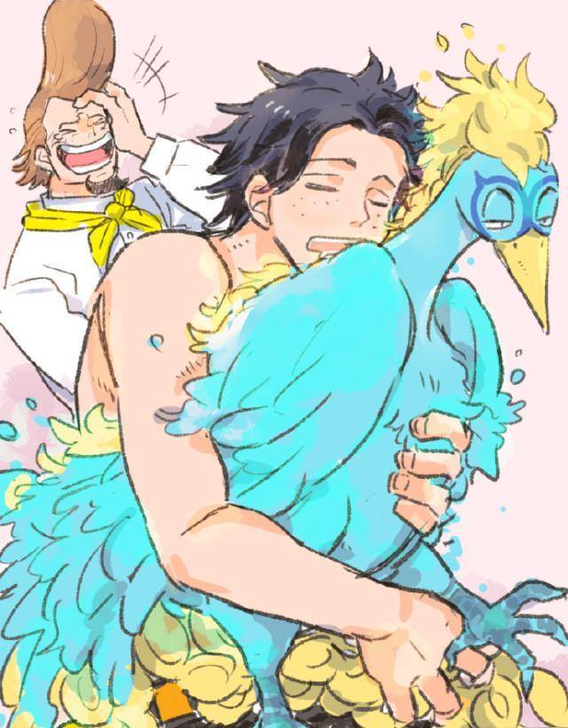 海贼王艾斯在白胡子海贼团不干正事,偷吃洗碗撸"鸟"成为日常_马尔科