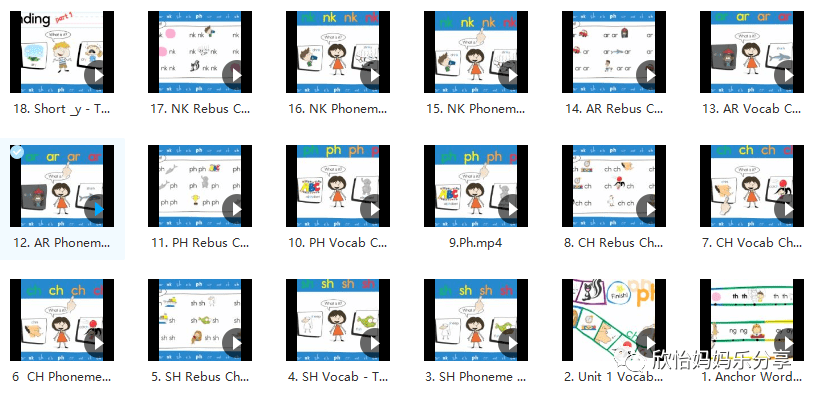 免费分享两套天然拼读手册CVC+Phonics全套视频