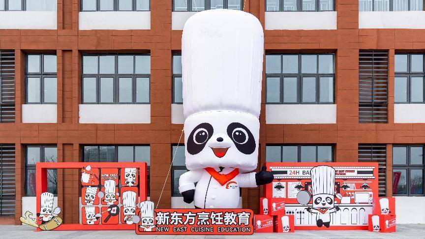 国宝熊猫&国民品牌,新东方烹饪品牌ip形象"熊猫厨师长"现身_教育_专业