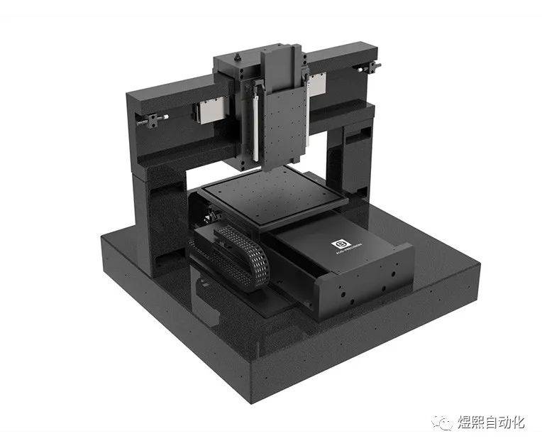 产品特点   非接触式气浮导轨结构   直驱直线电机驱动   龙门结构
