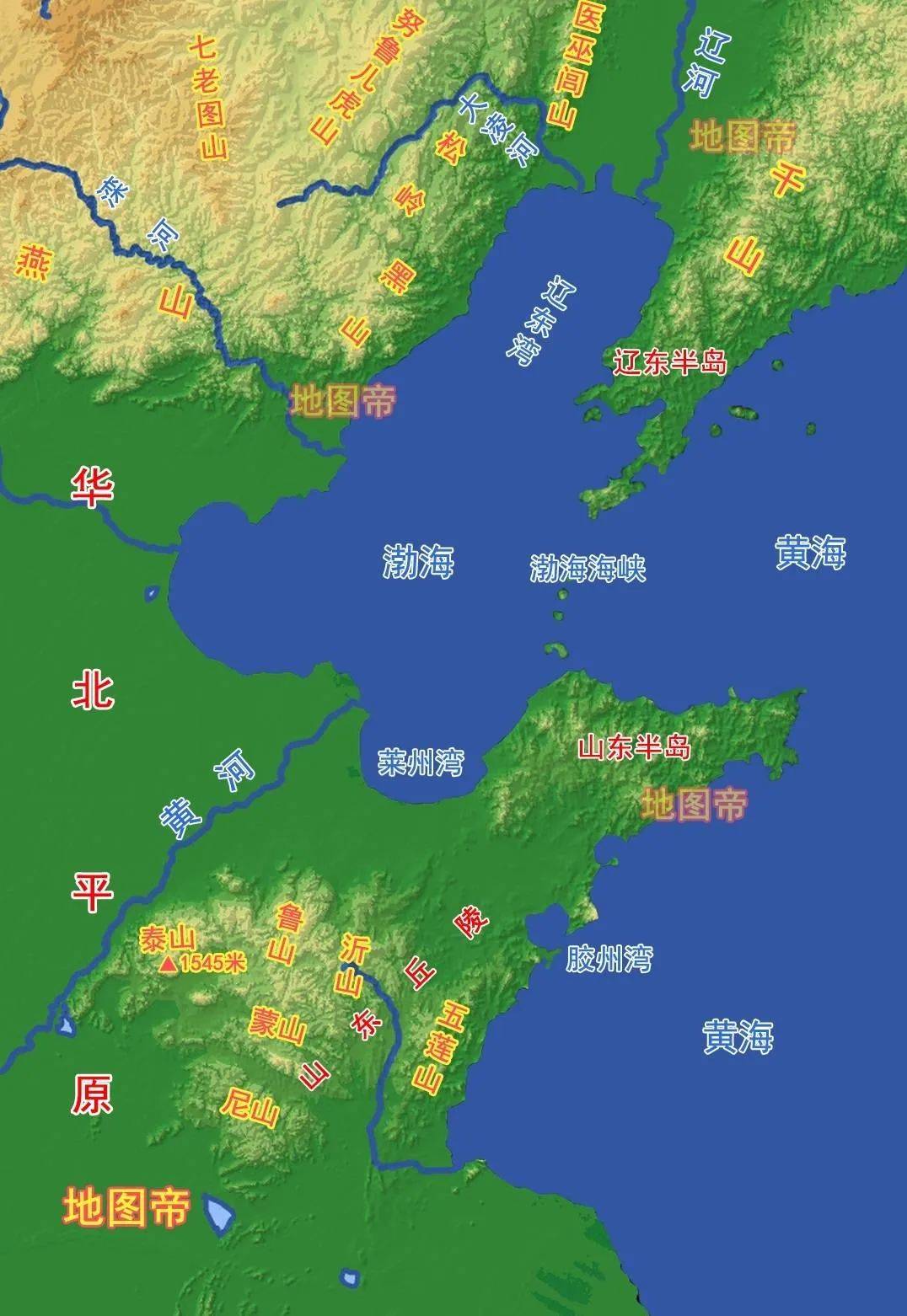 渤海郡地图图片