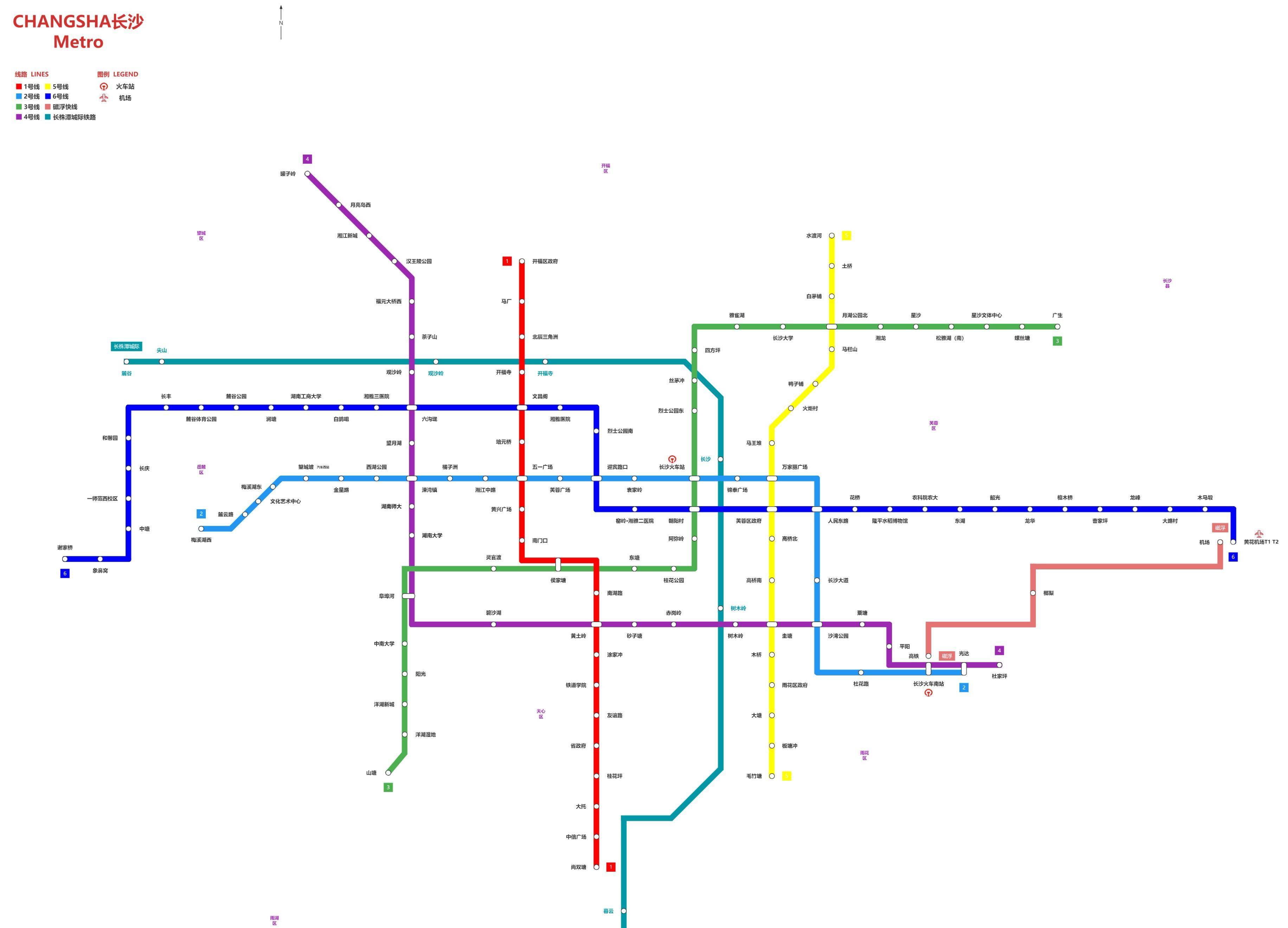 湖南城轨路线图图片