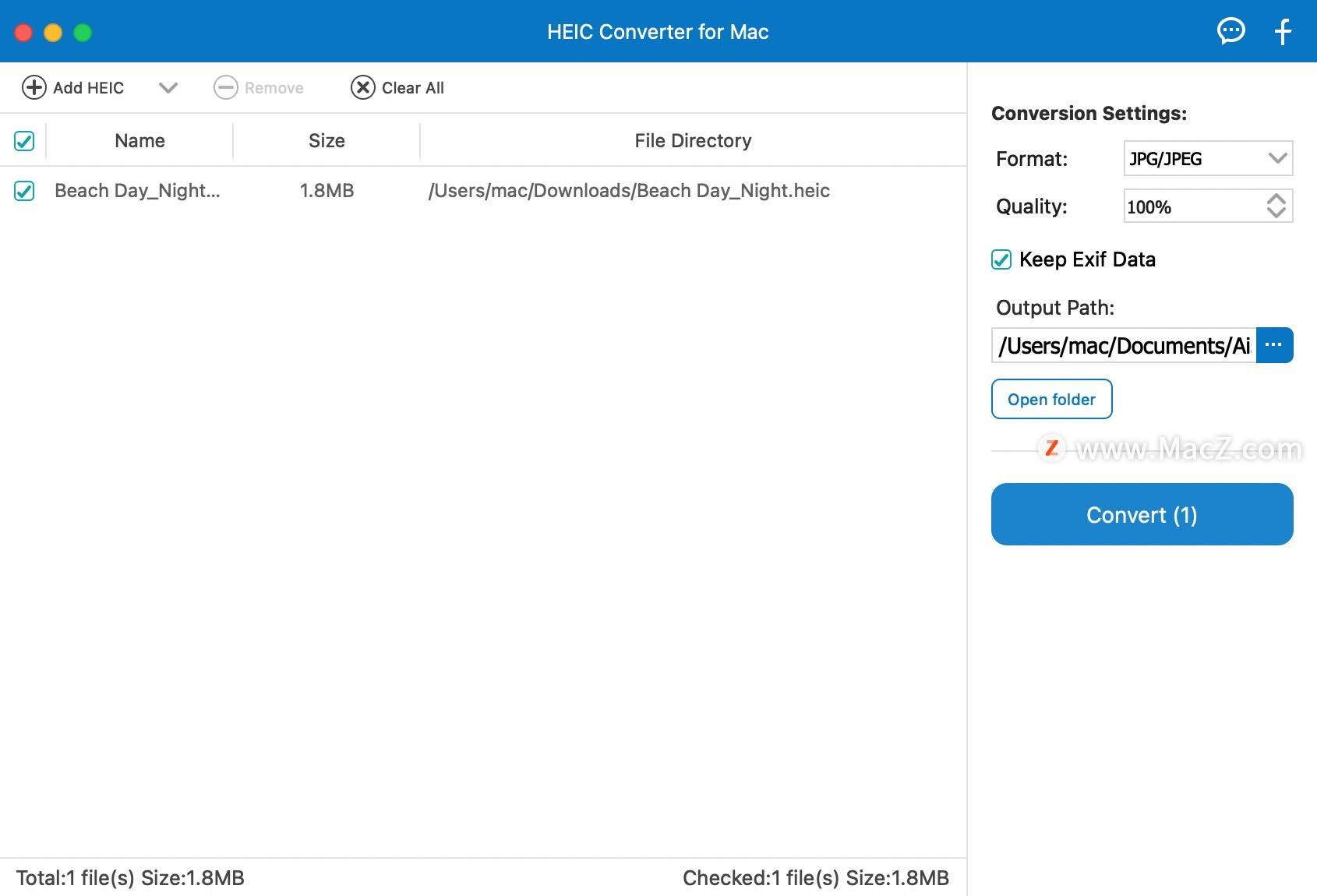 Aiseesoft HEIC Converter for Mac，HEIC图片格局转换东西