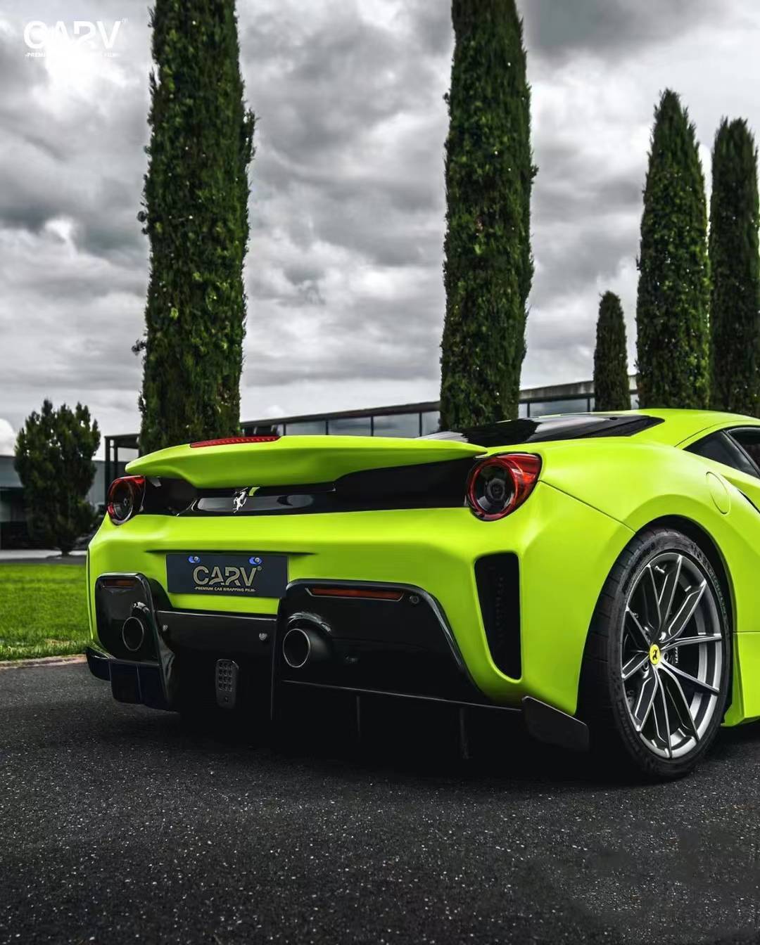 法拉利488卡孚改色膜消光樱草黄,自信和快乐的色彩!_搜狐汽车_搜狐网