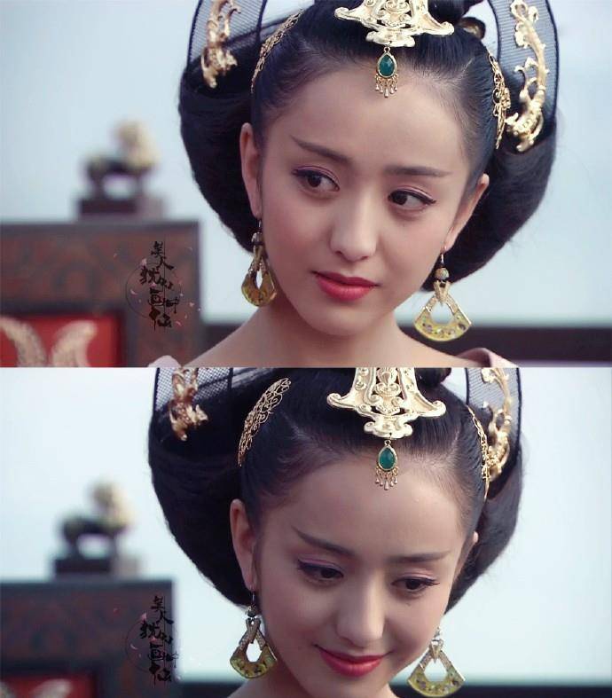 戴额饰的古装女子,贾静雯清眸流盼,佟丽娅神若秋水!_赵敏_气质_王艳